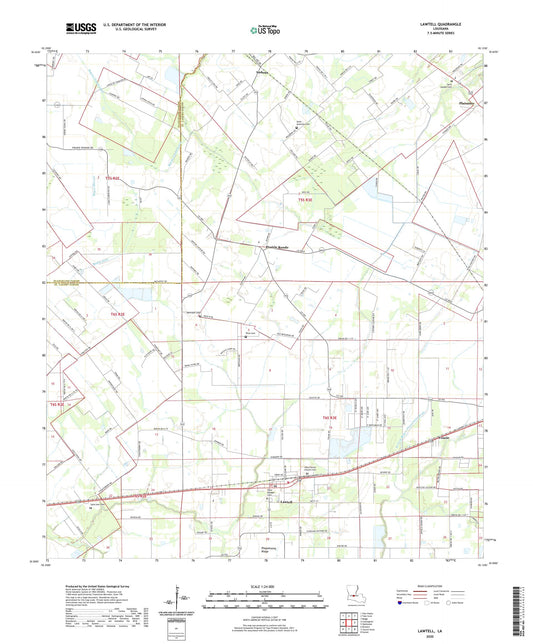 Lawtell Louisiana US Topo Map Image
