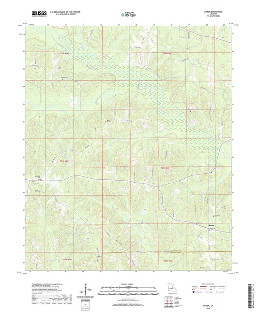 Lisbon Louisiana US Topo Map Image