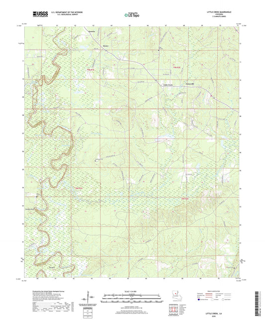 Little Creek Louisiana US Topo Map Image