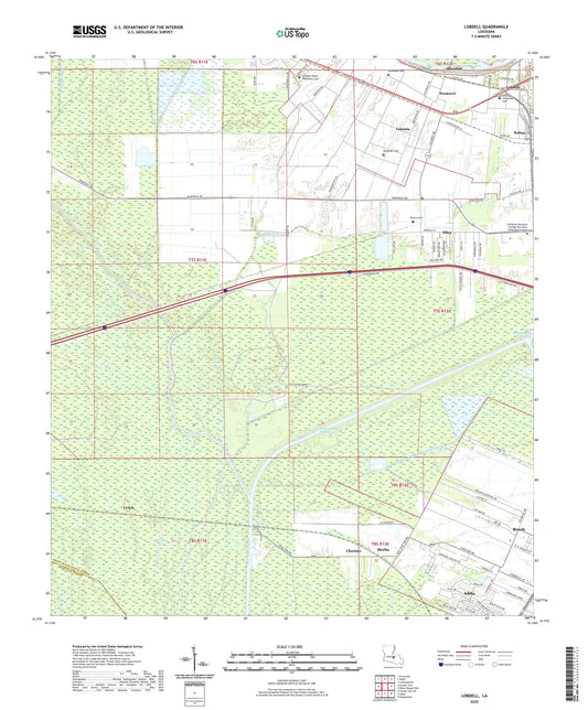 Lobdell Louisiana US Topo Map Image