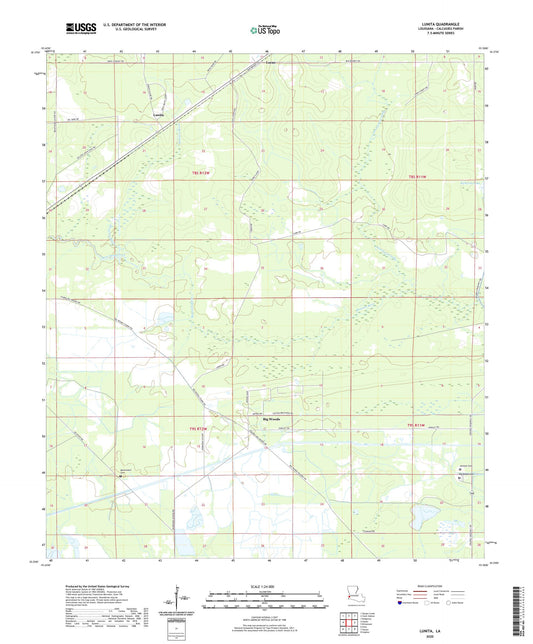 Lunita Louisiana US Topo Map Image
