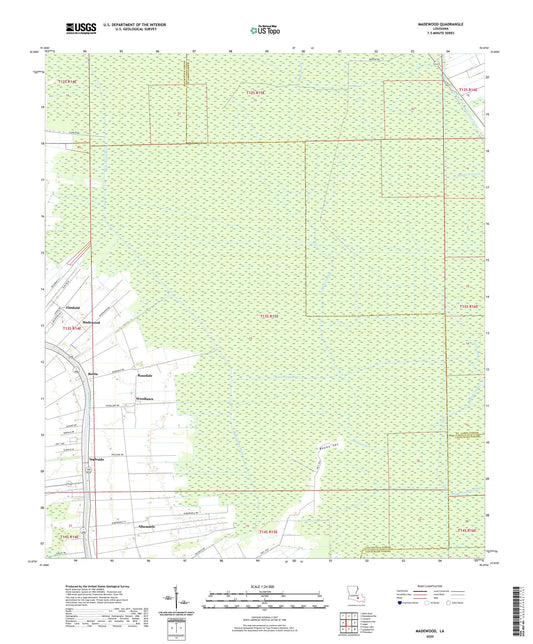 Madewood Louisiana US Topo Map Image