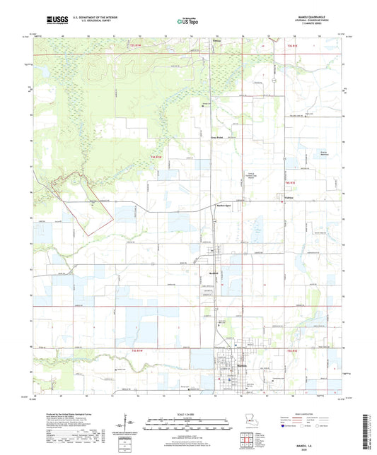 Mamou Louisiana US Topo Map Image