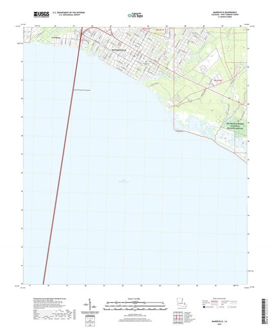 Mandeville Louisiana US Topo Map Image