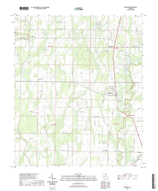Mangham Louisiana US Topo Map Image
