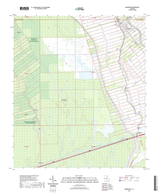 Maringouin Louisiana US Topo Map Image