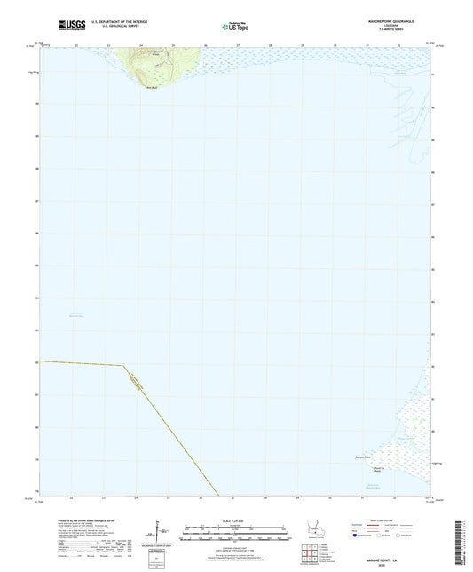 Marone Point Louisiana US Topo Map Image