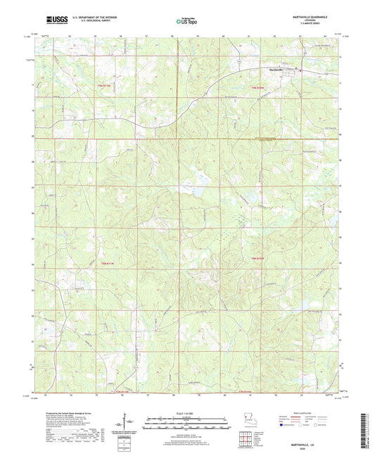 Marthaville Louisiana US Topo Map Image