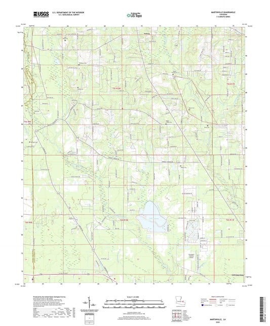 Martinville Louisiana US Topo Map Image