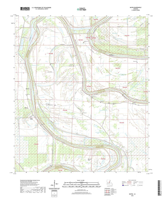 Mayna Louisiana US Topo Map Image