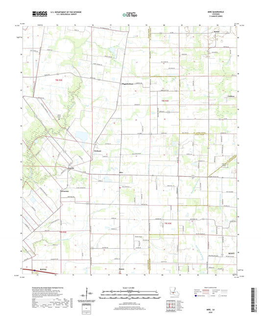 Mire Louisiana US Topo Map Image