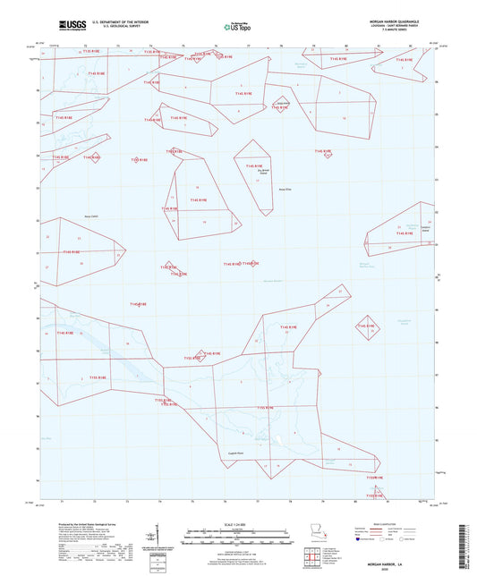 Morgan Harbor Louisiana US Topo Map Image