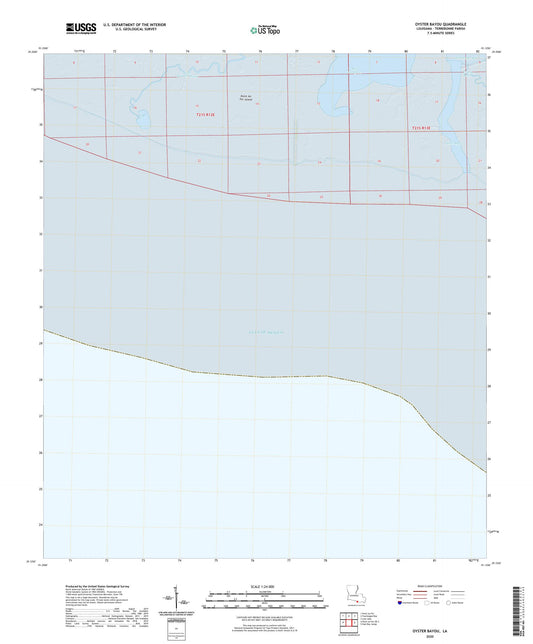Oyster Bayou Louisiana US Topo Map Image