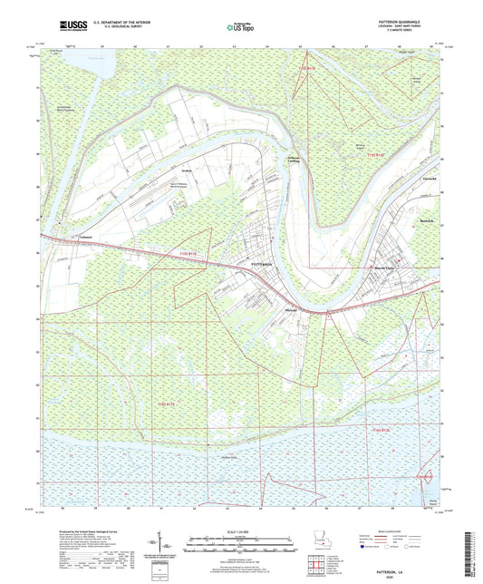 Patterson Louisiana US Topo Map Image
