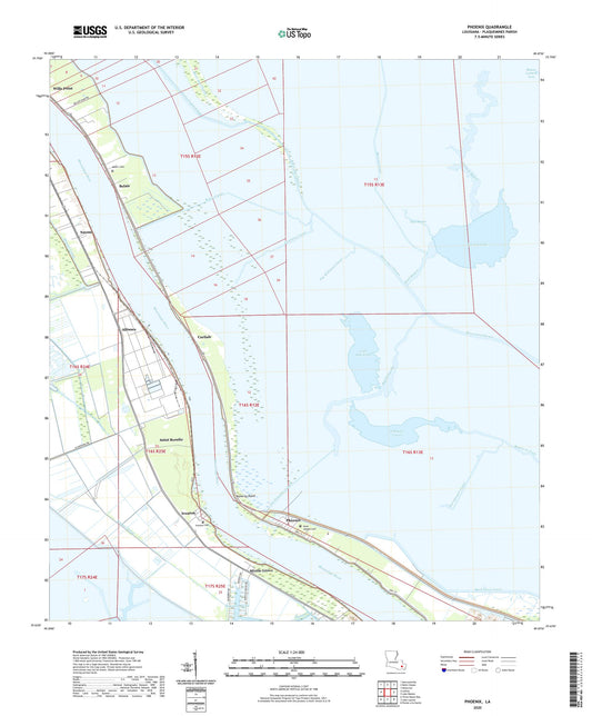 Phoenix Louisiana US Topo Map Image