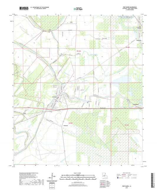 Port Barre Louisiana US Topo Map Image