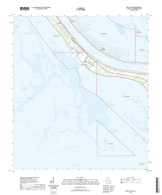 Port Sulphur Louisiana US Topo Map Image