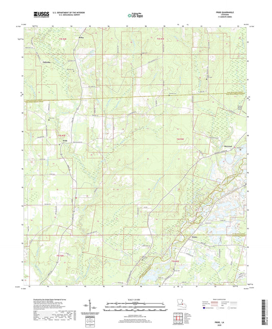 Pride Louisiana US Topo Map Image