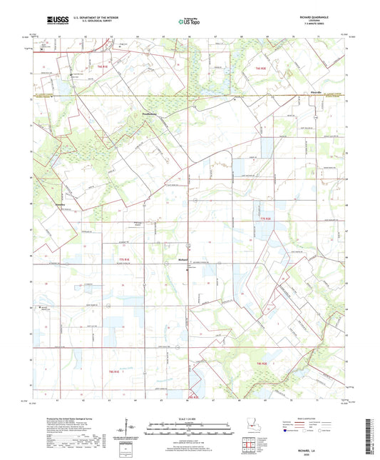 Richard Louisiana US Topo Map Image