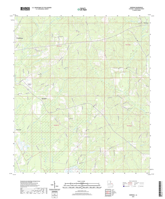 Sheridan Louisiana US Topo Map Image