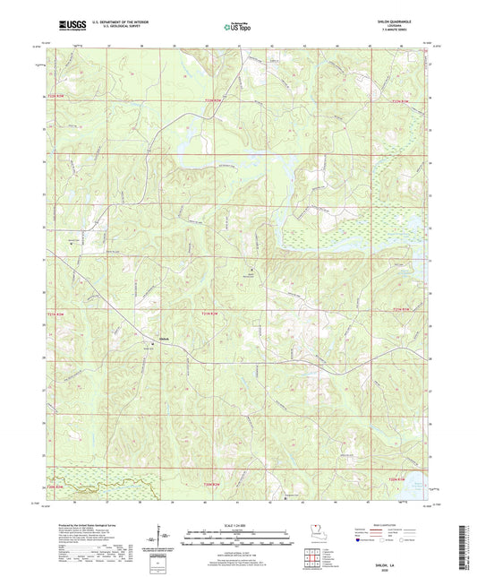 Shiloh Louisiana US Topo Map Image
