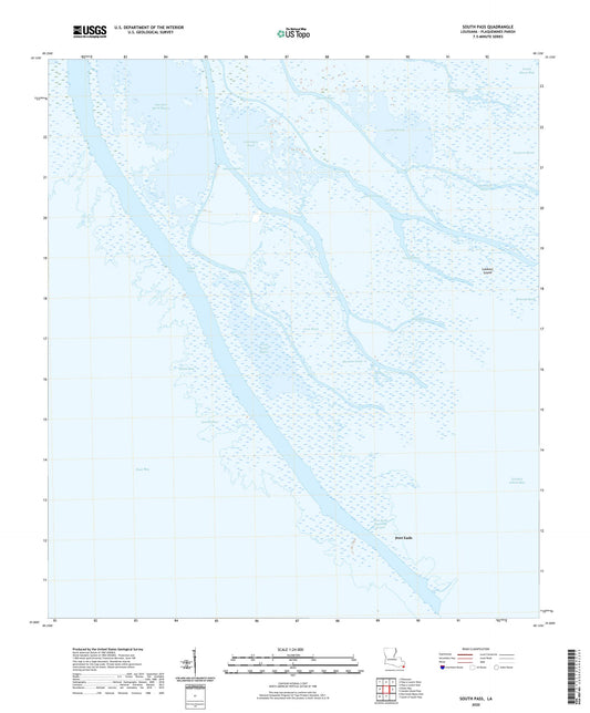 South Pass Louisiana US Topo Map Image