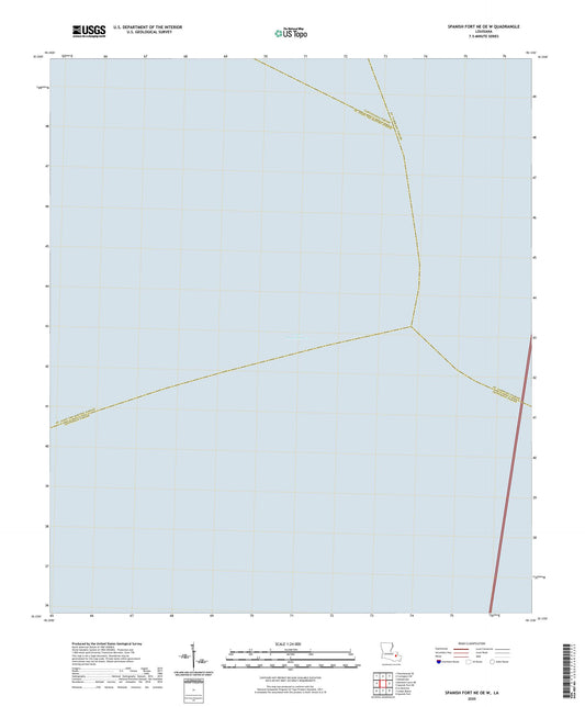 Spanish Fort NE OE W Louisiana US Topo Map Image
