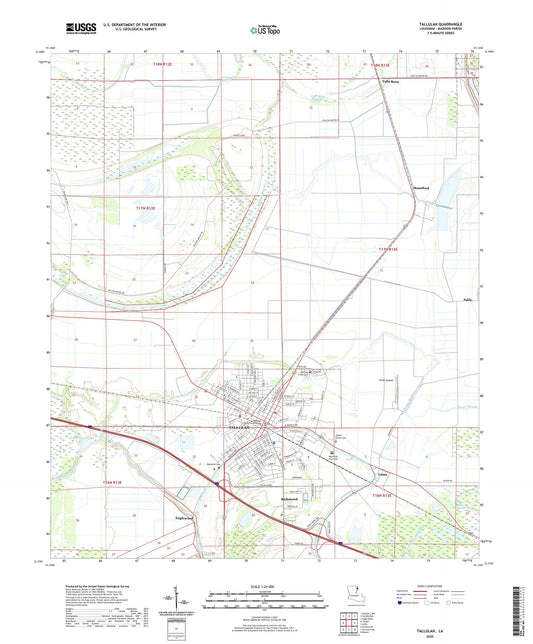 Tallulah Louisiana US Topo Map Image