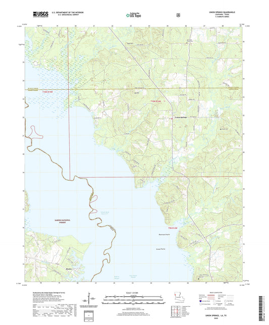Union Springs Louisiana US Topo Map Image