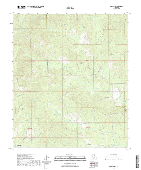 Vowells Mill Louisiana US Topo Map Image