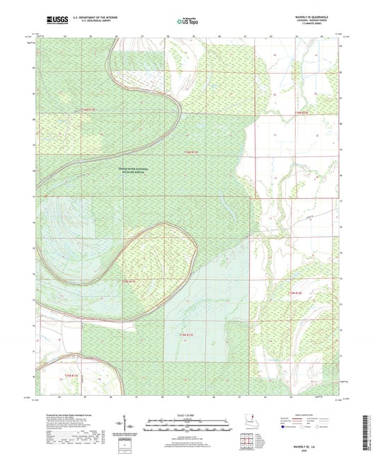 Waverly SE Louisiana US Topo Map Image
