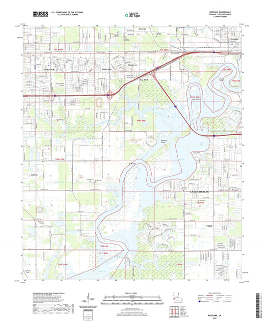 Westlake Louisiana US Topo Map Image