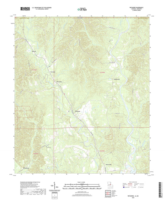 Weyanoke Louisiana US Topo Map Image