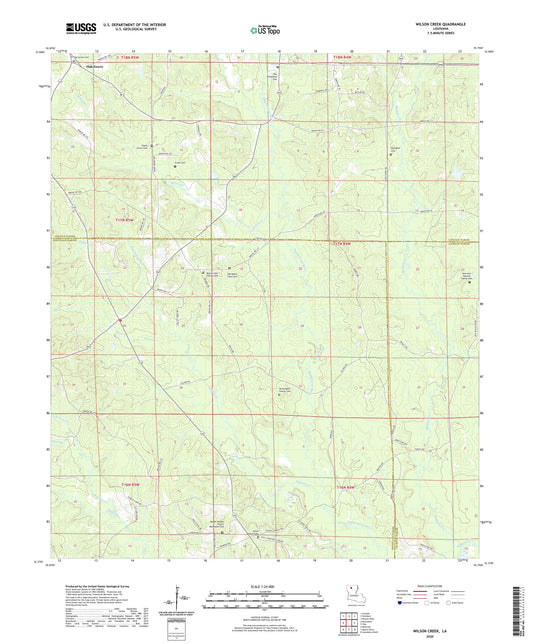 Wilson Creek Louisiana US Topo Map Image