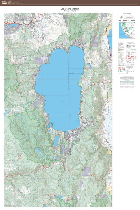 Lake Tahoe Basin Management Unit Map