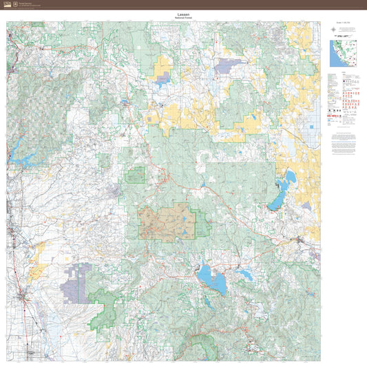 Lassen National Forest Map