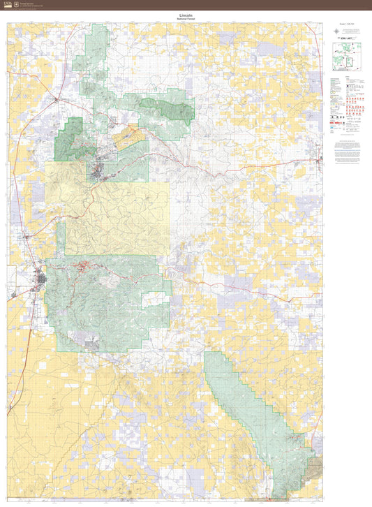 Lincoln National Forest Map