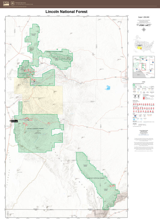 Lincoln National Forest Map