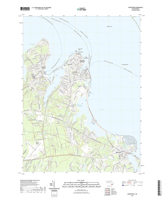 Edgartown Massachusetts US Topo Map Image