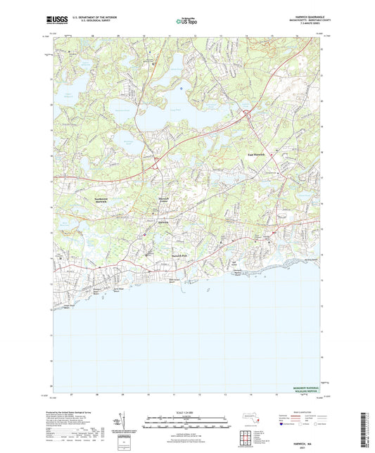 Harwich Massachusetts US Topo Map Image