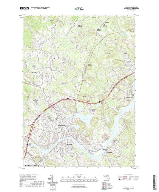Haverhill Massachusetts US Topo Map Image