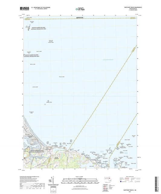 Nantasket Beach Massachusetts US Topo Map Image
