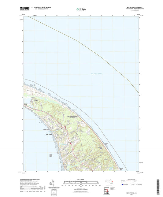 North Truro Massachusetts US Topo Map Image