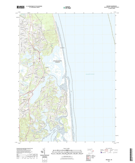 Orleans Massachusetts US Topo Map Image