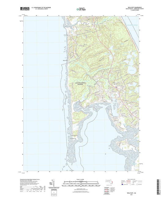 Wellfleet Massachusetts US Topo Map Image
