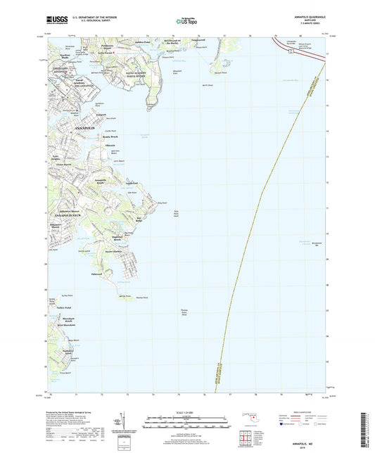 Annapolis Maryland US Topo Map Image