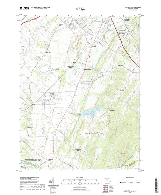 Buckeystown Maryland US Topo Map Image