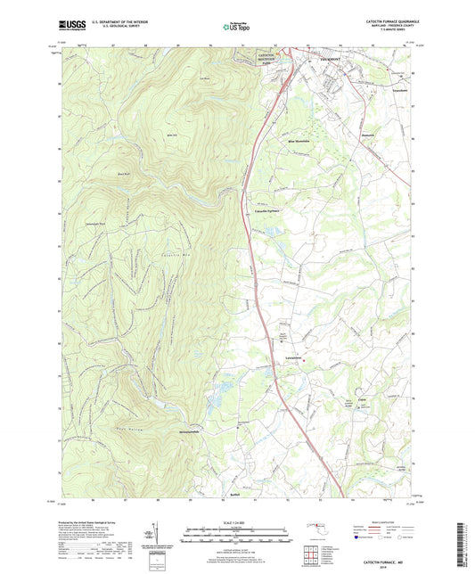Catoctin Furnace Maryland US Topo Map Image
