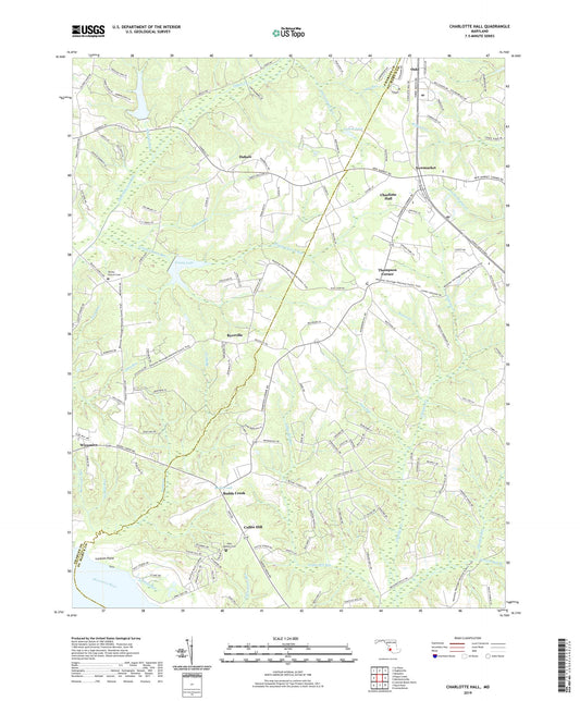 Charlotte Hall Maryland US Topo Map Image