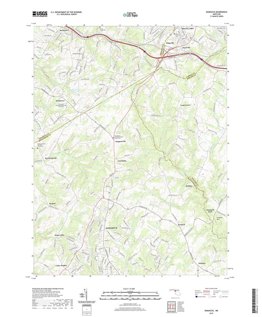 Damascus Maryland US Topo Map Image